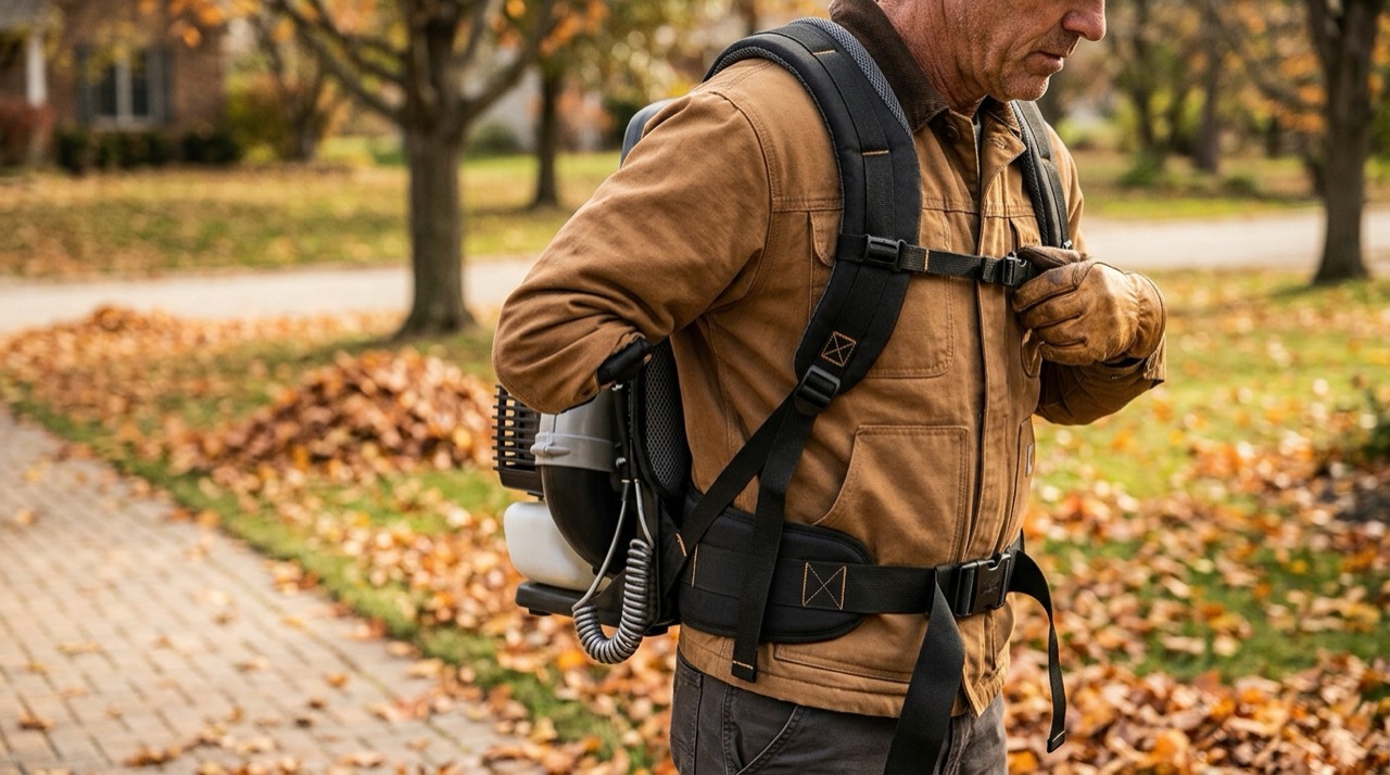 Backpack Blowers — Backpack blower outdoor work