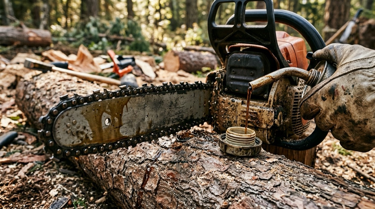 Bar Oil, Chain Oil & Fuel — Bar oil and fuel details