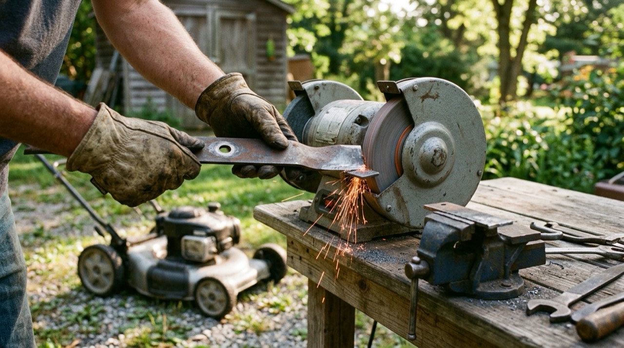 Blade sharpening for lawn mower Blade Sharpening — Blade sharpening for lawn mower