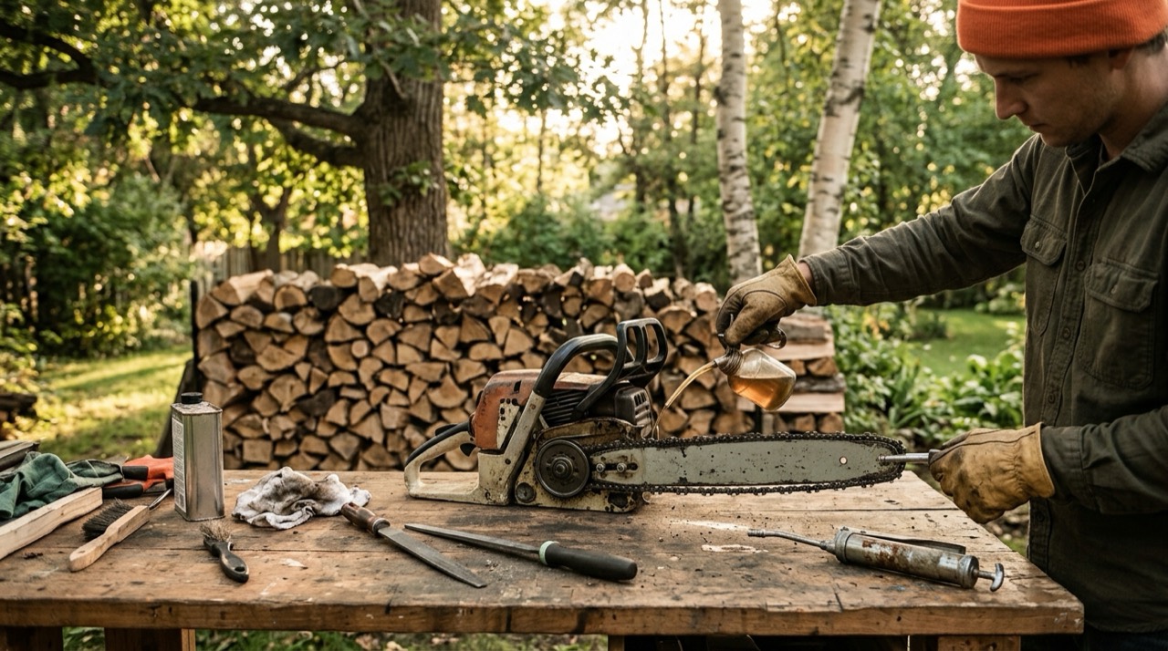 Chainsaw bar lubrication guide Bar Lubrication Guide — Chainsaw bar lubrication guide