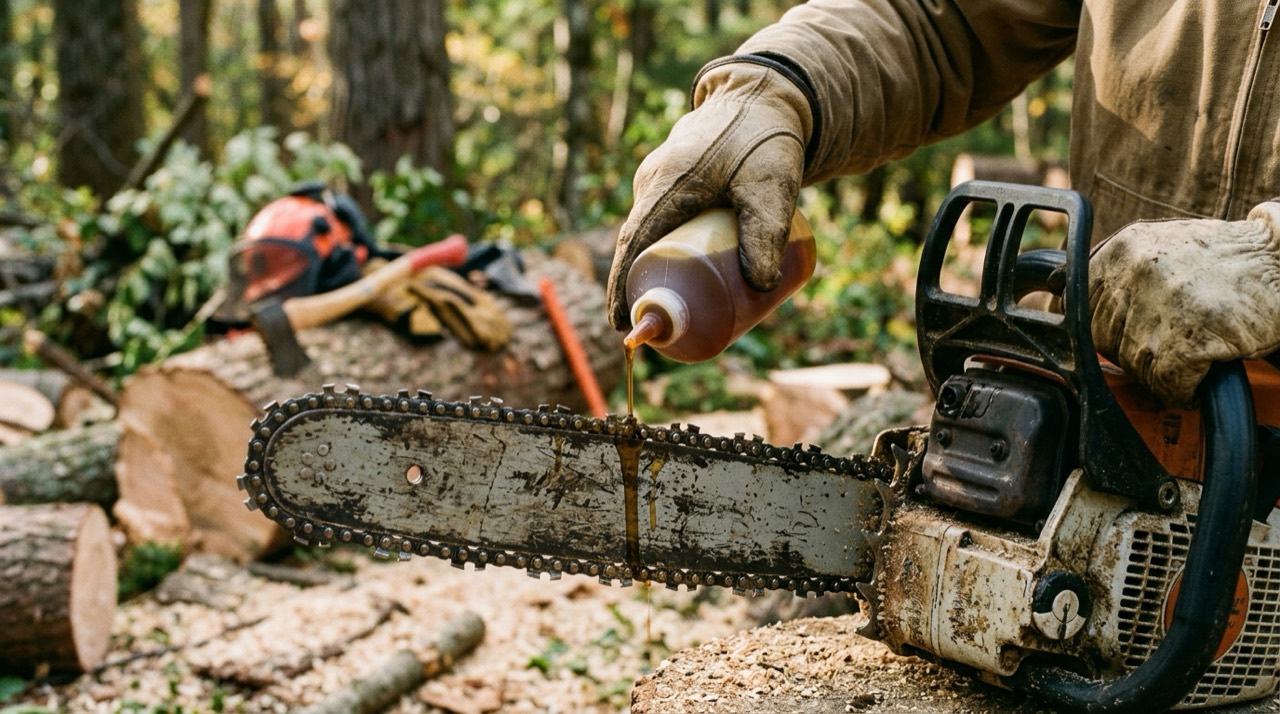 Chainsaw Chains — Chainsaw chain outdoors