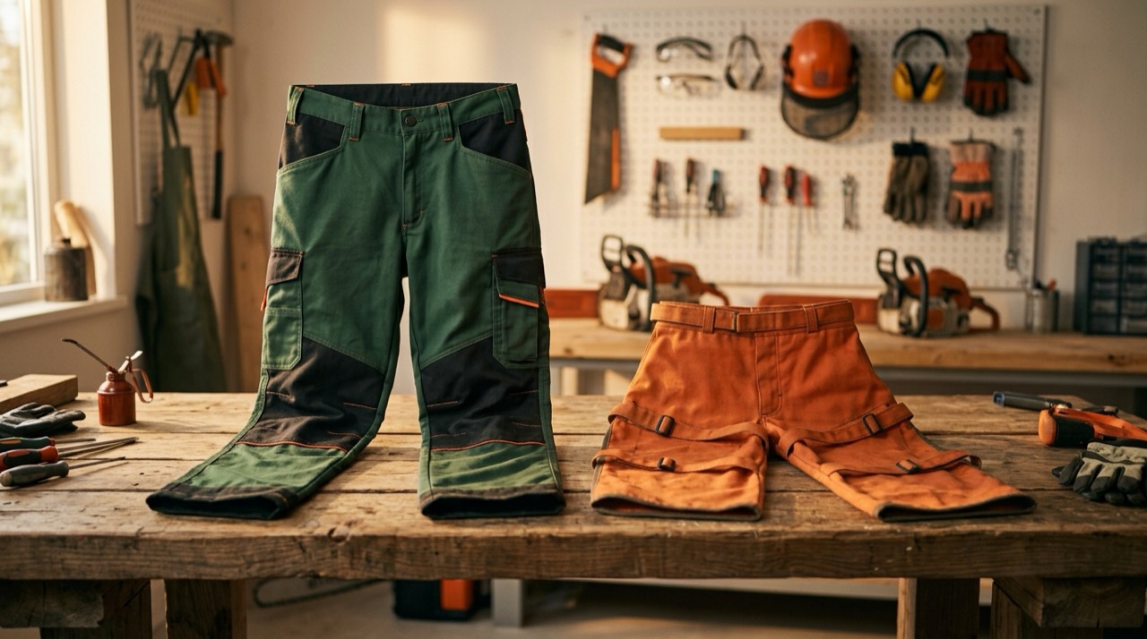 Chainsaw Brands — Chainsaw chaps versus pants comp