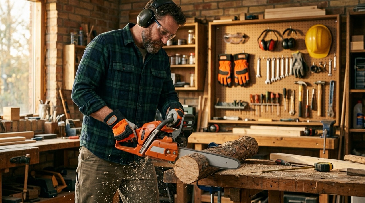 Chainsaw glove protection in wor Chainsaw Glove Protection — Chainsaw glove protection in wor