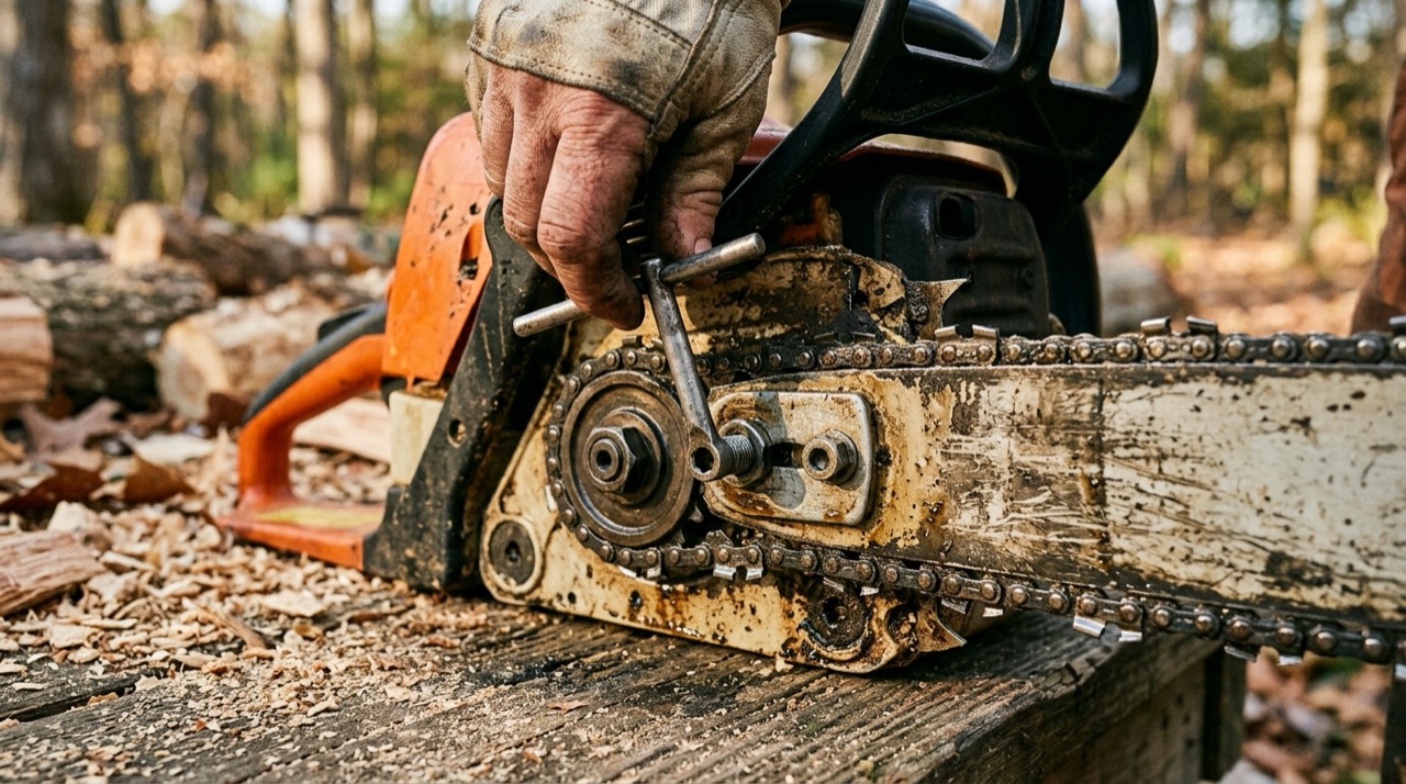 Chainsaw Maintenance — Chainsaw maintenance detail