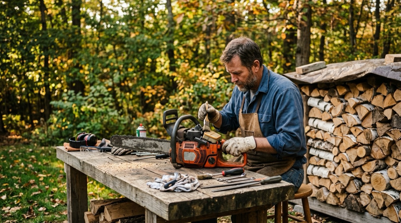 Starts Then Stalls — Chainsaw maintenance in home wor