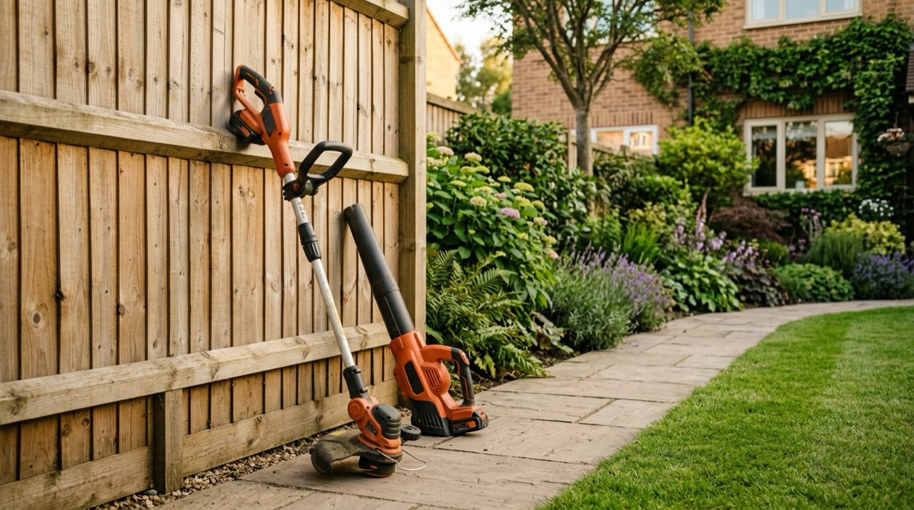 Trimmers, Edgers & Blowers — Cordless trimmer and leaf blower