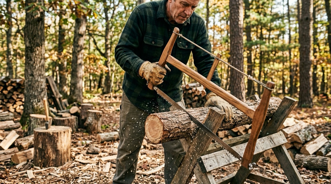 Bow Saw Technique — Demonstrating bow saw technique 202609081324 2