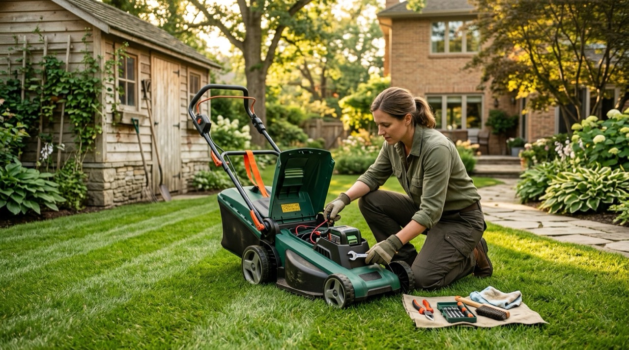 Care and troubleshooting — Electric lawn mower troubleshooting