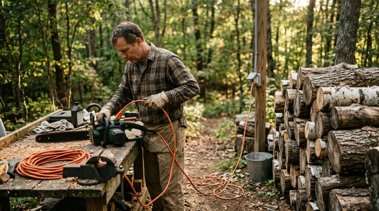 Extension cord setup for chainsaw Extension Cord Setup — Extension cord setup for chainsaw