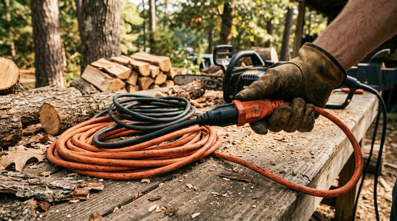 Extension cord setup outdoor work Extension Cord Setup — Extension cord setup outdoor work