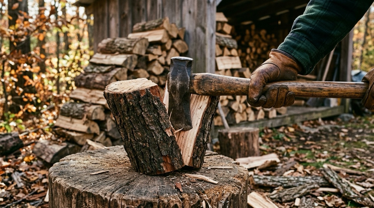 Firewood handling tools photograph Firewood Handling Tools — Firewood handling tools photograph