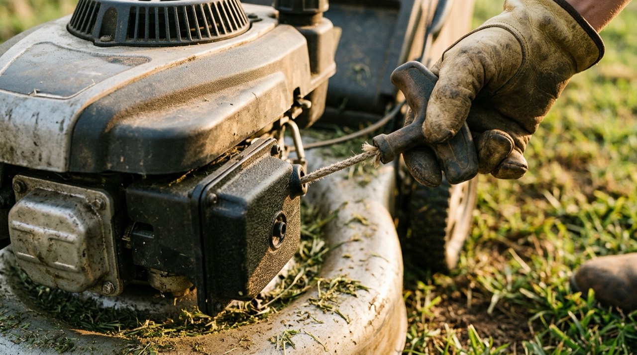 Gas Lawn Mowers — Gas lawn mower detail