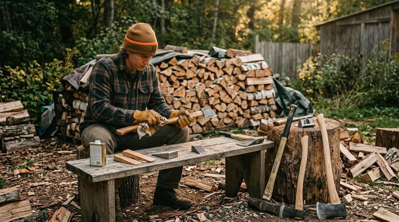 Handle Care & Rehanging — Handle care and rehanging axe