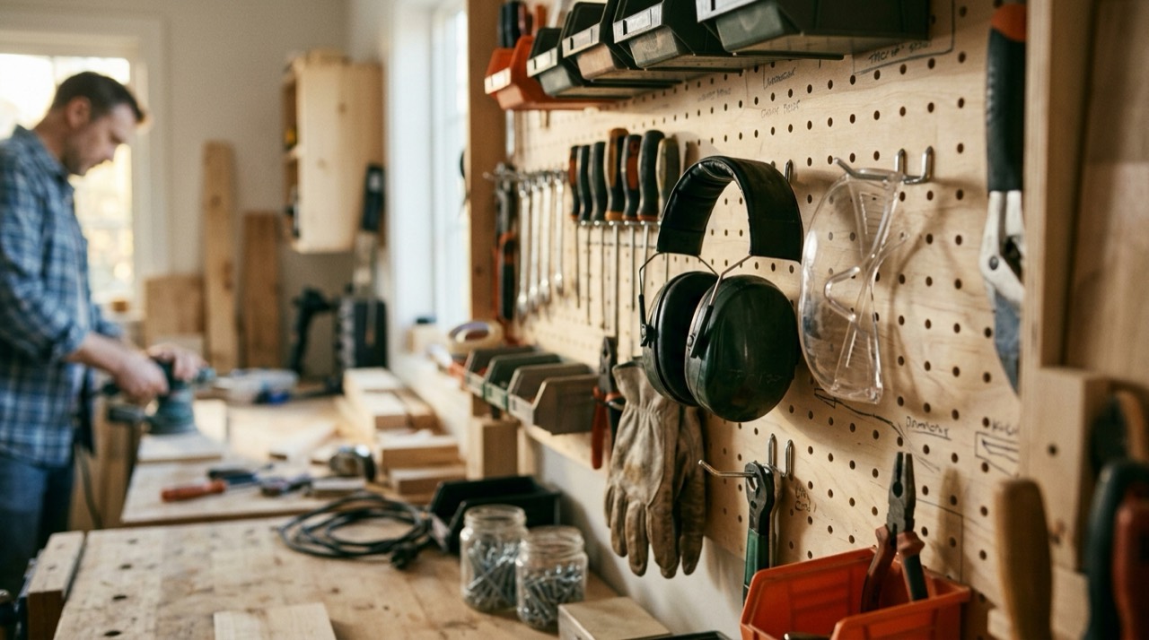 Hearing & Eye Protection — Hearing and eye protection displ