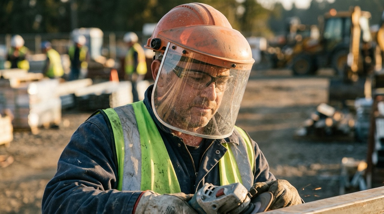 Helmets & Face Shields — Helmet and face shield