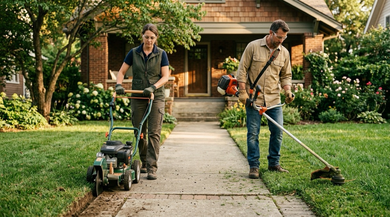 Trimmers, Edgers & Blowers — Lawn edger versus trimmer compar