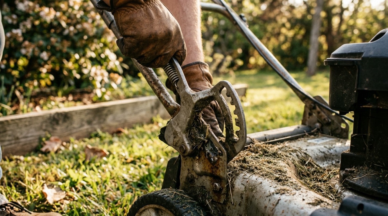 Lawn Mower Maintenance — Lawn mower maintenance detail