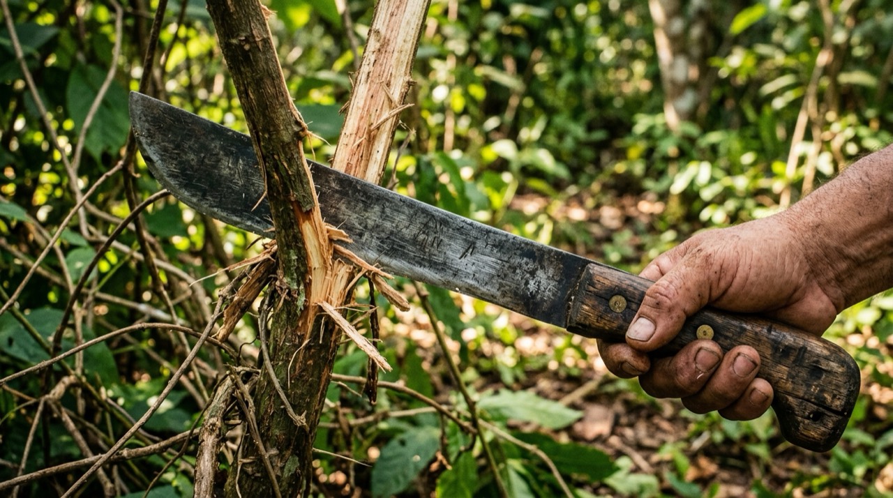 Machetes — Machete outdoors work detail
