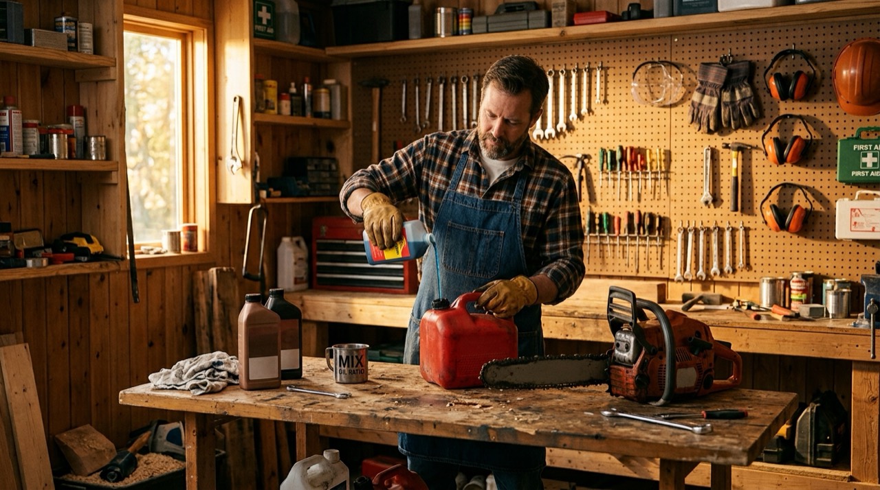 Mixing 2-Stroke Fuel — Mixing 2 stroke fuel