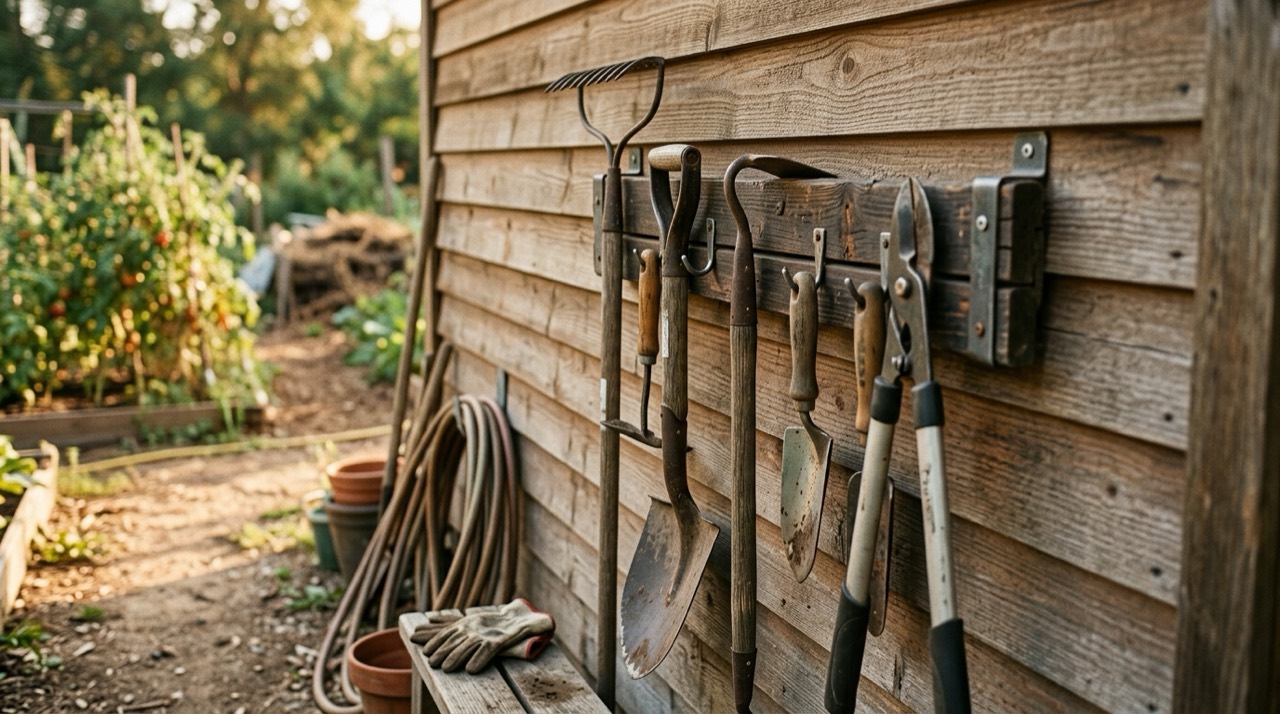 Outdoor Tool Storage — Outdoor tool storage photograph