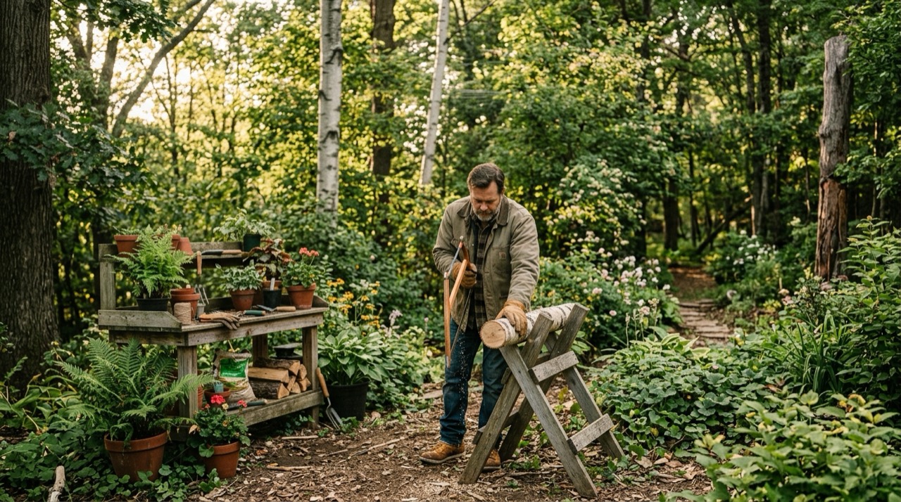 Bow Saws — Person using bow saw outdoors