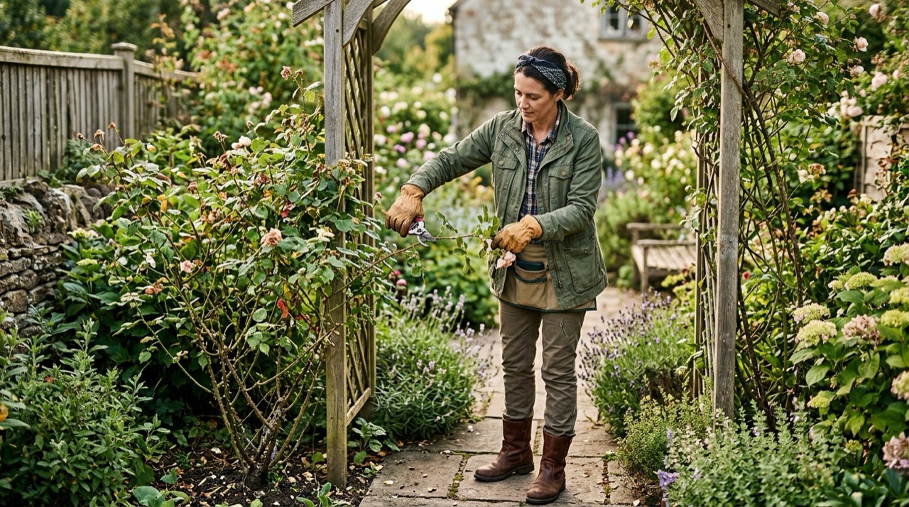 Hand Pruners & Secateurs — Person using hand pruners