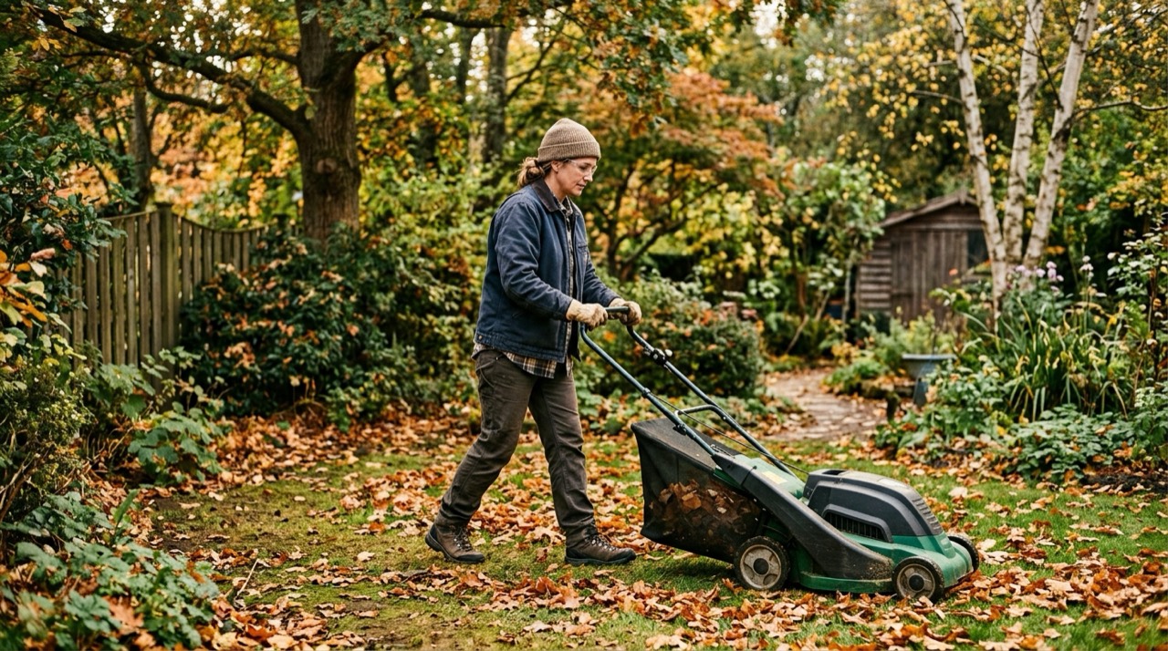 Lawn Sweepers & Vacuums — Person using lawn sweeper
