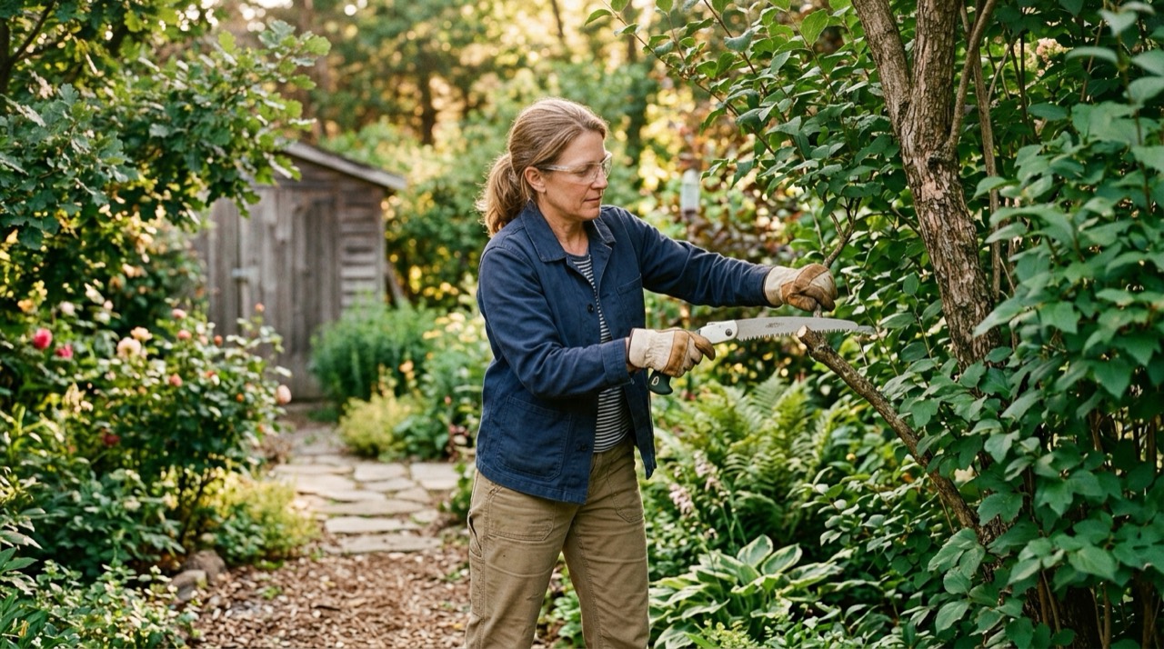 Pruning Saws — Person using pruning saws