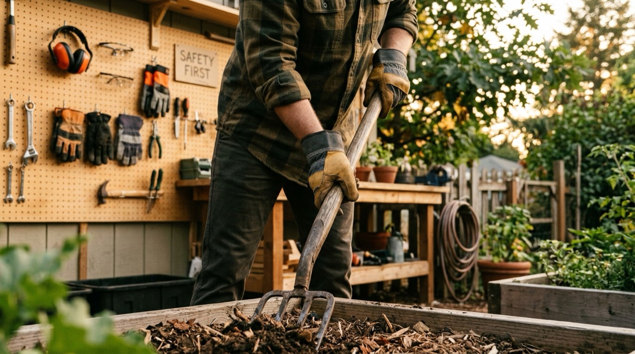 Work Gloves — Person using work gloves