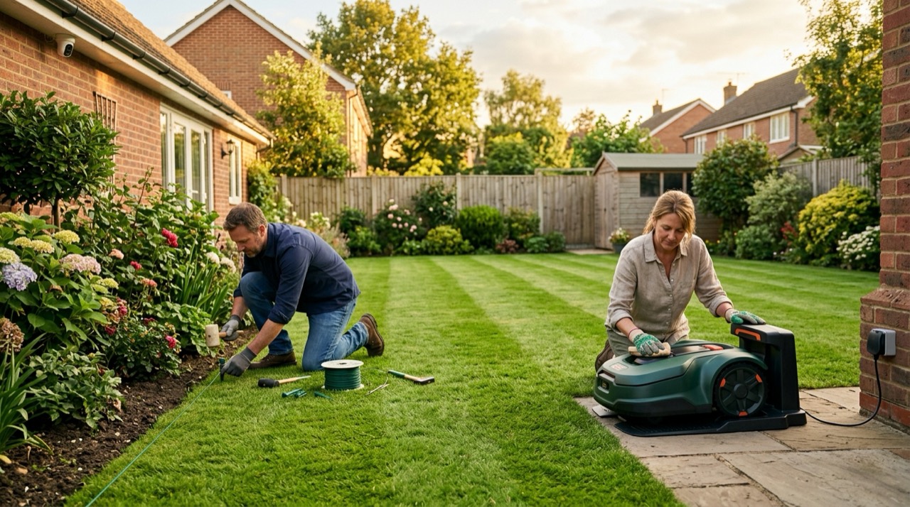 Setup, Security and Care — Robot lawn mower setup security