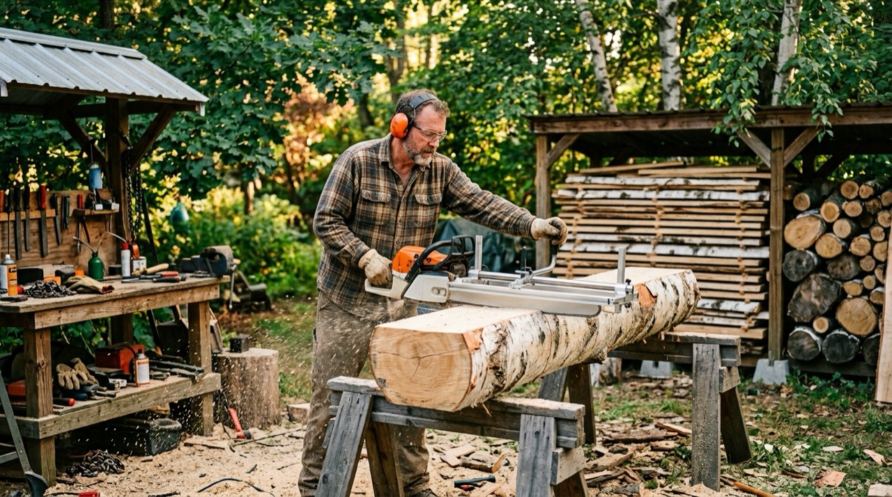 Saw and Mill Setup — Saw and mill setup