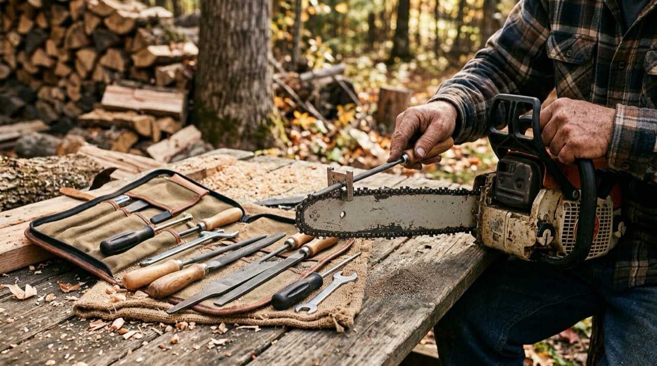 Sharpening Files & Tools — Sharpening tools outdoors