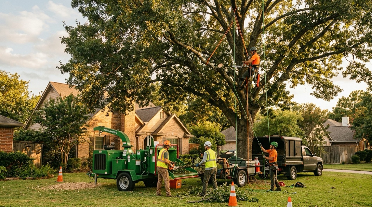 Tree Service Near You — Tree service crew working
