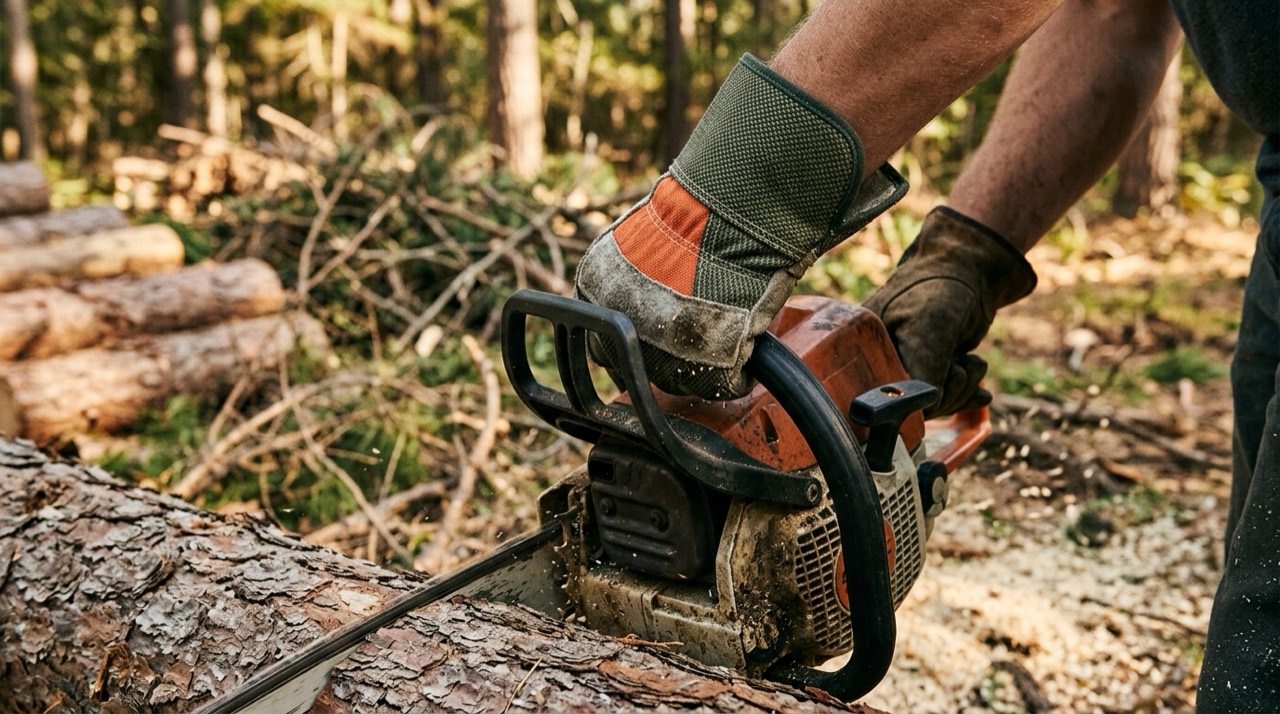 Work Gloves — Work gloves in outdoor setting