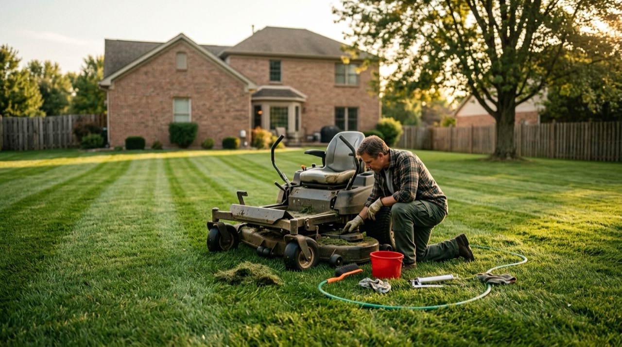 Maintenance & Care — Zero turn mower maintenance and